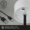 BRILONER LED nabíjecí stolní lampa 38 cm 2,6W 280lm černá IP44 BRILO 7438-015