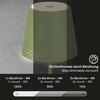 BRILONER LED nabíjecí stolní lampa 38 cm 2,6W 280lm limetkově zelená IP44 BRILO 7438-019