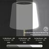 BRILONER LED bateriové stolní svítidlo pr.12,5 cm, LED modul, 3W, 350 lm, černá IP44 BRILO 7445-015