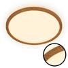 BRILONER Tava Wood LED stropní svítidlo, přímé a nepřímé osvětlení, ploché, imitace dřeva, kruhové 29 cm 7450314