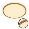BRILONER Tava Wood LED stropní svítidlo, přímé a nepřímé osvětlení, ploché, imitace dřeva, kruhové 42 cm 7451314