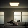 BRILONER Tava Wood LED stropní svítidlo, přímé a nepřímé osvětlení, ploché, imitace dřeva, 42x42 cm 7453314