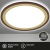 BRILONER Ultraplochý LED panel s přímým a nepřímým osvětlením, pr.29,3 cm, LED, 18 W, 2400 lm, hnědo-zlatá BRILO 7454-417