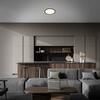 BRILONER Ultraplochý LED panel s přímým a nepřímým osvětlením, pr.29,3 cm, LED, 18 W, 2400 lm, hnědo-zlatá BRILO 7454-417