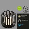 BRILONER LED nabíjecí stolní lampa, 13 cm, 2W, 150lm černá-zlatá BRILO 7479015