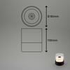 BRILONER LED nabíjecí stolní lampa, 10 cm, 2W, 150lm černá BRILO 7483015