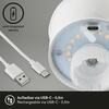 BRILONER LED nabíjecí stolní lampa, 11 cm, USB-C, 2,6W, 280lm, černá BRILO 7485015