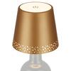BRILONER LED nabíjecí stolní lampa, 11 cm, USB-C, 280lm, zlatá BRILO 7485017