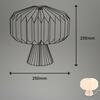BRILONER Papírová stolní lampa 25 cm 1x E14 max. 6 W bílé BRILO 7493016