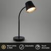 BRILONER Biwo LED bezdrátová stolní lampička, stmívatelná, nastavitelná, černá 7502015