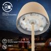 BRILONER LED nabíjecí stolní lampička Serina Mini, bezdrátová, 20cm, IP44, 2,5W, stmívatelné, dotykový vypínač, béžová 7503011