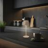 BRILONER LED nabíjecí stolní lampička Serina Mini, bezdrátová, 20cm, IP44, 2,5W, stmívatelné, dotykový vypínač, béžová 7503011