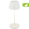 BRILONER LED nabíjecí stolní lampička Serina Mini, bezdrátová, 20cm, IP44, 2,5W, stmívatelné, dotykový vypínač, bílé 7503016