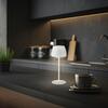 BRILONER LED nabíjecí stolní lampička Serina Mini, bezdrátová, 20cm, IP44, 2,5W, stmívatelné, dotykový vypínač, bílé 7503016