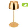 BRILONER LED nabíjecí stolní lampička Serina Mini, bezdrátová, 20cm, IP44, 2,5W, stmívatelné, dotykový vypínač, zlatá 7503017