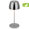 BRILONER LED nabíjecí stolní lampička Serina Mini, bezdrátová, 20cm, IP44, 2,5W, stmívatelné, dotykový vypínač, chrom 7503018