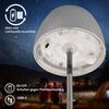 BRILONER LED nabíjecí stolní lampička Serina Mini, bezdrátová, 20cm, IP44, 2,5W, stmívatelné, dotykový vypínač, chrom 7503018
