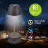BRILONER Serina Mini LED stolní lampička bezdrátová IP44, stmívatelné, s nabíjecí základnou, antracit 7504015