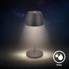 BRILONER Serina Mini LED stolní lampička bezdrátová IP44, stmívatelné, s nabíjecí základnou, antracit 7504015