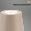 BRILONER Kiki stolní lampička bezdrátová, dotykový vypínač, nastavitelná výška, stmívatelné, nabíjecí, béžová 7508011