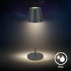 BRILONER Cilano RGBW stolní lampa na baterie IP44, stmívatelné, s nabíjecí základnou, antracit 7517015