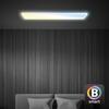 BRILONER Tava LED stropní svítidlo 98cm, Smart, ovládání hlasem nebo v aplikaci, dálkové ovládání, bílé 7530016