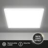 BRILONER Tava LED stropní svítidlo, ploché, přímé a nepřímé osvětlení, 6000 lm, 45 W, bílé, 56x56 cm 7535416