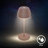 BRILONER Nabíjecí stolní lampa Riffle Mini - 20 cm, 1,5W, 150lm, LED, stmívatelné, dotykový vypínač, hnědé 7552010