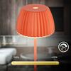 BRILONER Nabíjecí stolní lampa Riffle Mini - 20 cm, 1,5W, 150lm, bezdrátová, LED, stmívatelné, dotykový vypínač, oranžová 7552012