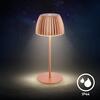 BRILONER Nabíjecí stolní lampa Riffle Mini - 20 cm, 1,5W, 150lm, bezdrátová, LED, stmívatelné, dotykový vypínač, měď 7552013
