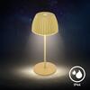 BRILONER Nabíjecí stolní lampa Riffle Mini - 20 cm, 1,5W, 150lm, bezdrátová, LED, stmívatelné, dotykový vypínač, zelená 7552019