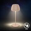 BRILONER Nabíjecí stolní lampa Riffle - 36,5 cm, 2W, 200lm, IP44, bezdrátová, LED, stmívatelná, dotykový vypínač, béžová 7553011