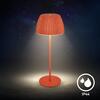 BRILONER Nabíjecí stolní lampa Riffle - 36,5 cm, 2W, 200lm, IP44, bezdrátová, LED, stmívatelná, dotykový vypínač, oranžová 7553012