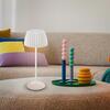 BRILONER Nabíjecí stolní lampa Riffle - 36,5 cm, 2W, 200lm, IP44, bezdrátová, LED, stmívatelná, dotykový vypínač, bílé 7553016