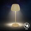 BRILONER Nabíjecí stolní lampa Riffle - 36,5 cm, 2W, 200lm, IP44, bezdrátová, LED, stmívatelná, dotykový vypínač, zelená 7553019