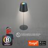 BRILONER Coloris LED stolní lampička Smart nabíjecí, ovládání přes aplikaci, stmívatelné, antracit 7559015