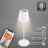BRILONER Coloris LED stolní lampička Smart bezdrátová, ovládání přes aplikaci, stmívatelné, bílé 7559016