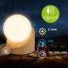 BRILONER Sora Mini LED stolní lampička bezdrátová IP54, stmívatelné, dotykový vypínač, imitace dřeva 7561011