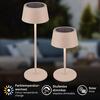 BRILONER Awia stolní lampička - 2W, 160lm, nabíjecí, LED, stmívatelné, dotykový vypínač, CCT, béžová 7572011