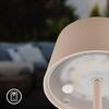 BRILONER Awia stolní lampička - 2W, 160lm, nabíjecí, LED, stmívatelné, dotykový vypínač, CCT, béžová 7572011