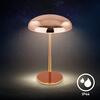 BRILONER Caxa stolní lampa - 2,8W, 300lm, bezdrátová, IP44, LED, stmívatelná, dotykový vypínač, měď 7573013