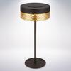 BRILONER Booha stolní lampa - 2,5W, 300lm, bezdrátová, IP44, LED, stmívatelná, teplá bílá, černá/zlatá 7576015