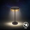 BRILONER Booha stolní lampa - 2,5W, 300lm, bezdrátová, IP44, LED, stmívatelná, teplá bílá, černá/zlatá 7576015