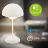 BRILONER Kugle stolní lampička - 3W, 250lm, bezdrátová, LED, stmívatelné, dotykový vypínač, teplá bílá, bílá 7578016