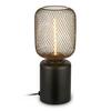 BRILONER Rist stolní lampička - s vypínačem, drátěné pletivo, E27 patice, černá 7583015