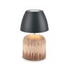 BRILONER Cera stolní lampa - 2,5W, 200lm, bezdrátová, IP44, LED, stmívatelná, teplá bílá, antracit/dřevo 7593014