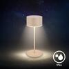 BRILONER Kira stolní lampička - 3W, 200lm, bezdrátová, LED, dotykový vypínač, stmívatelné, béžová 7629011