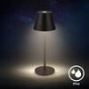 BRILONER Kiki Nano stolní lampička - 1,5W, 130lm, nabíjecí, LED, stmívatelné, teplá bílá, černá 7653015