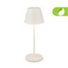 BRILONER Kiki Nano stolní lampička - 1,5W, 130lm, nabíjecí, LED, stmívatelné, teplá bílá, bílá 7653016