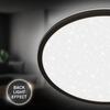 BRILONER Slim svítidlo LED panel pr.37,5 cm - 22W, 3000lm, hvězdné nebe, neutrální bílá, černá 7654015